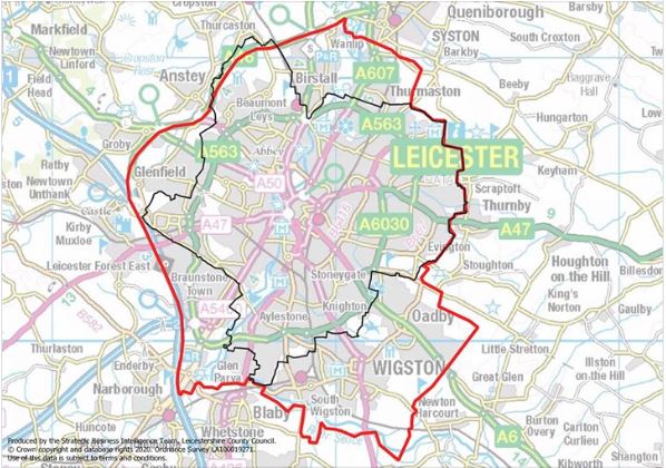 Leicester Lockdown Map June 2020